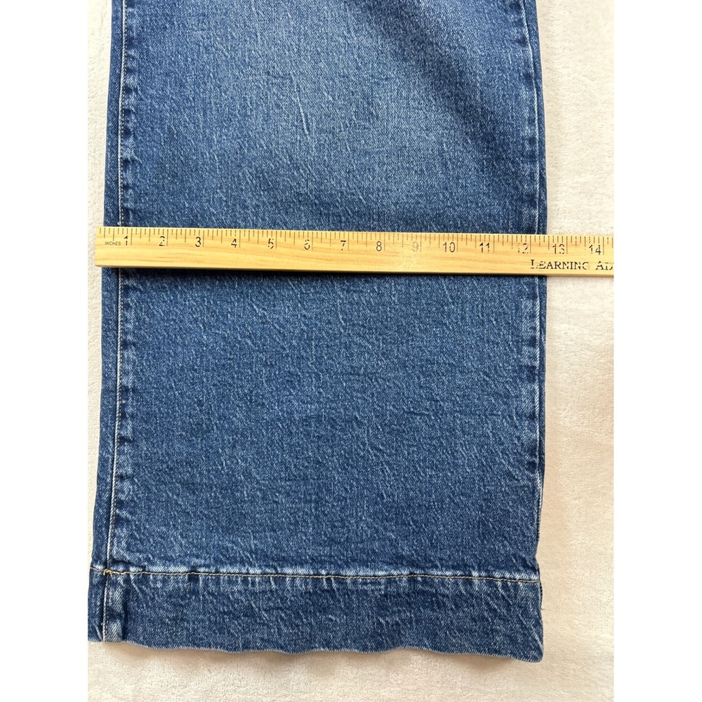 ana Jeans 14 Blue Denim Medium Wash High Rise Wide Leg NWT - Picture 9 of 9